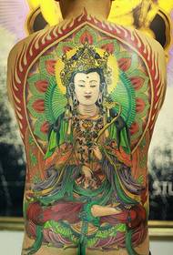 Tele szép megjelenésű festett Guanyin tetoválásokkal