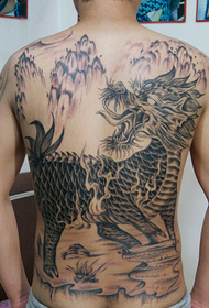 Zadok super cool zviera jednorožec tetovanie ilustrácie