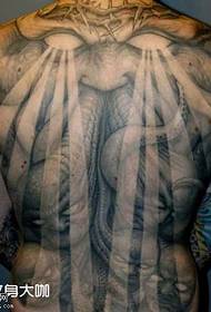 Patrón completo del tatuaje del ojo del diablo