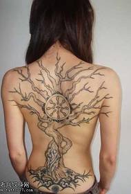 Татуировка с изображением спины