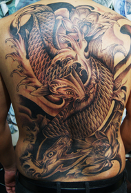 Рекомендована модель повного спини татуювання риби