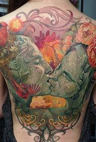 Tatuagem de totem em cores