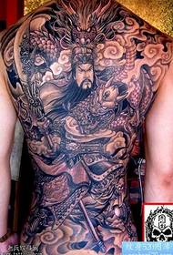 Plena malantaŭa tatuaje de Guan Gonglong