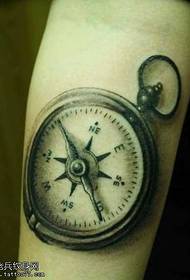 Modello di tatuaggio orologio da tasca