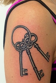 модел на тетоважа на клучот за рака