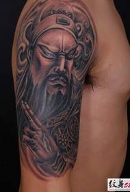 Fashoni ya Guan Gong Big arm tattoo encyclopedia
