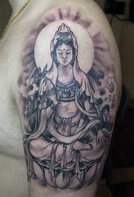 чоловічий татуювання на руці Guanyin totem