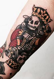 tattoo kwenye mkono wa uzuri