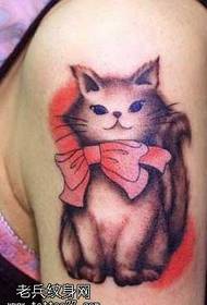 simpatico motivo a bracciali con cravatta a forma di gatto