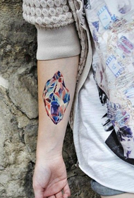 Kreatív színes gyémánt kar tetoválás