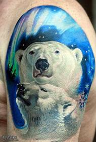 arm lille hvid bjørn tatoveringsmønster 19767 - arm sød sløjfe kat tatovering mønster