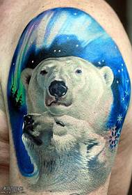 arm small white bear tattoo pattern  19767 - arm cute bow cat tattoo pattern
