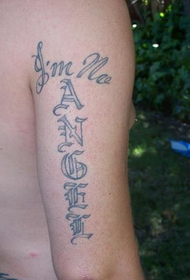 Mtindo wa barua ya dhana ya dhana ya tattoo Daquan