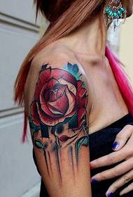 beauty arm мода роза татуировка