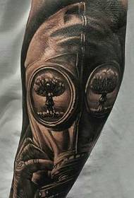 quite cool alternative arm totem tattoo