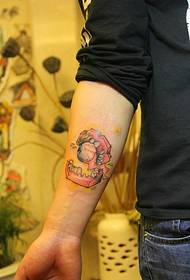 creativo piccolo tatuaggio totem sul braccio