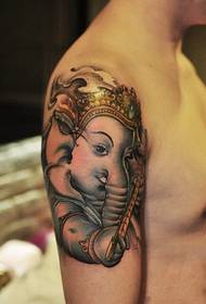 Tatoo nzuri ya tatoo la ndovu
