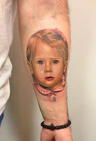 tatuaggi dipinti personalità bambino braccio braccio