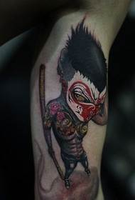 panangan kana pola tattoo Sun Wukong jahat