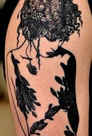 braccio tatuaggio bianco e nero bellezza avatar tatuaggio