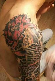 Is breá le gach duine tattoos Big Arm Lotus Squid