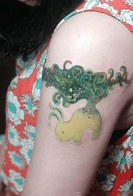 Tatuaje de brazo de conejito de fantasía Elf para niñas
