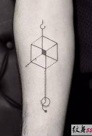 Fashion anu dikawasa geometrically tattoo leutik