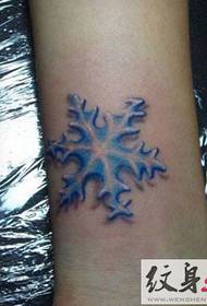 Crystal Snowflake Model Tattoo Model