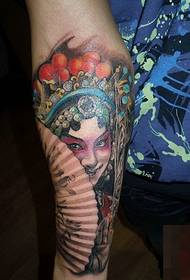 Beautiful and eye-friendly arm color flower tattoo