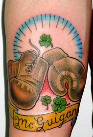 Tatuaje de boxeador de moda