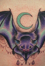 Modèle de tatouage de batte de couleur de bras