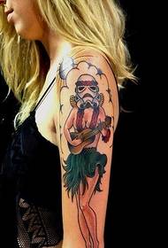 tatuaggio di personalità del braccio di bellezza di moda straniera