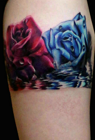rameno krásne ruže tetovanie vzor
