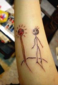 man arm man cartoon character funny alternative tattoo