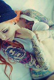 arms hugs little girl tattoo