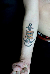 Európske tetovanie kotvových ramien