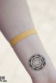 arm a totem sun tattoo pattern