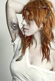 bellezza braccio interno personalità tatuaggio creativo