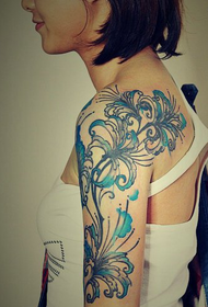 personalità di braccio di bellezza, tatuaggi di altri fiori