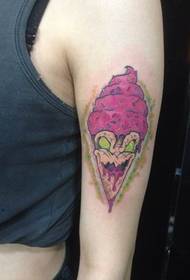 I-Girl Arm Enye i-Ice Cream Tattoo