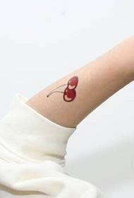 Handmade Delicious Cherry Tattoo Modeli