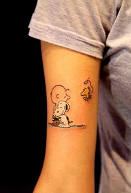 arm very cute Snoopy tattoo