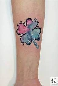 fashion splash inkcolor tattoo on the arm