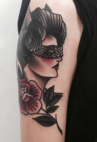 ruusu nainen kauneus tatuointi