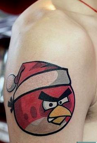 pola tato burung marah