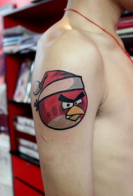 ክንድ Angry Birds Tattoo ስርዓተ-ጥለት