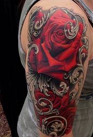 ženski krak europski i američki uzorak tetovaža ruža