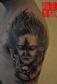 gambar lengen lanang populer gambar tato Erlang dewa klasik