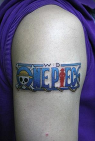 Einteiliges englisches Tattoo-Muster