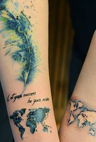 tatuagens de casal raro braço criativo